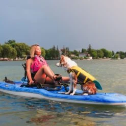 Pelican Sport Getaway 110 HDII Recreational Pedal Kayak -Boating Shop Kayak MHP10P101 GETAWAY Dog LS