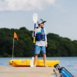 Pelican Sport Combo - 2 Solo Kids Kayaks With Paddles - Yellow -Boating Shop Solokayak Pelican